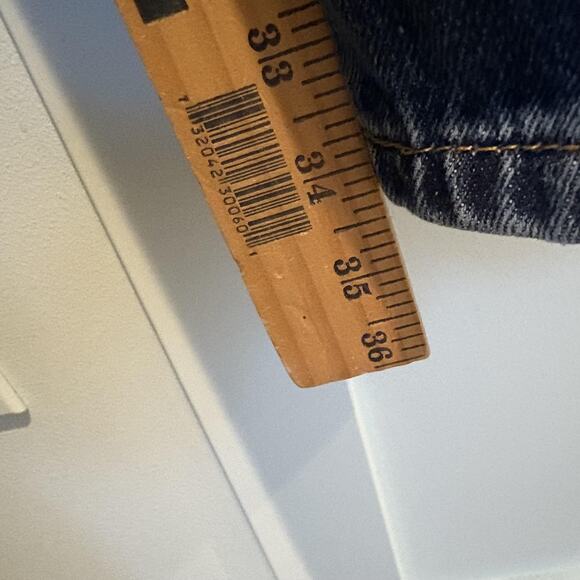 Levis 550 Jeans Mens 40x34 (Tag 40x36) Blue Relaxed Fit Tapered Leg 100% Cotton - Picture 8 of 14